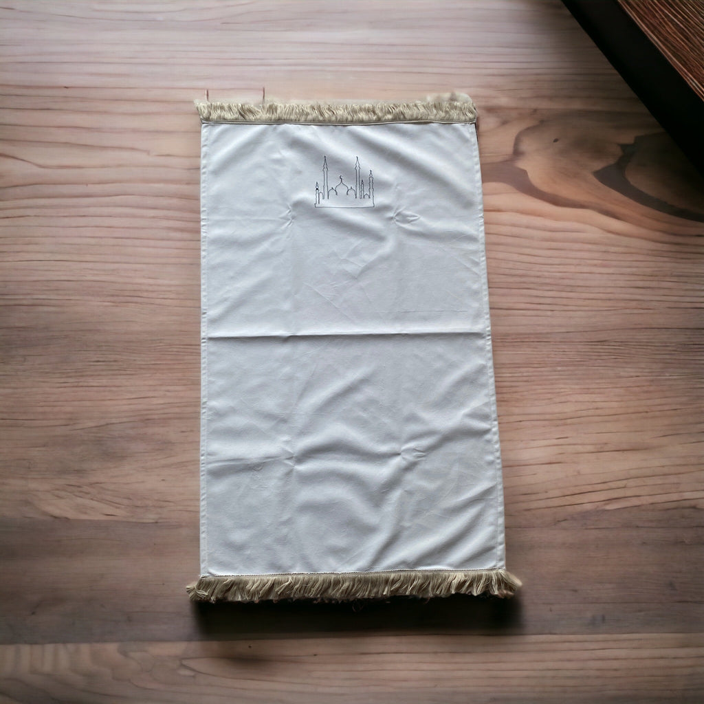 Minimal Cami Desenli Kadife Seccade