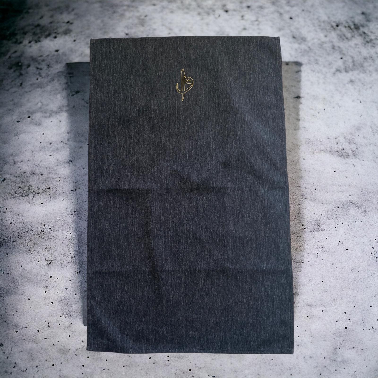 Minimal Elif Vav Desenli Keten Seccade